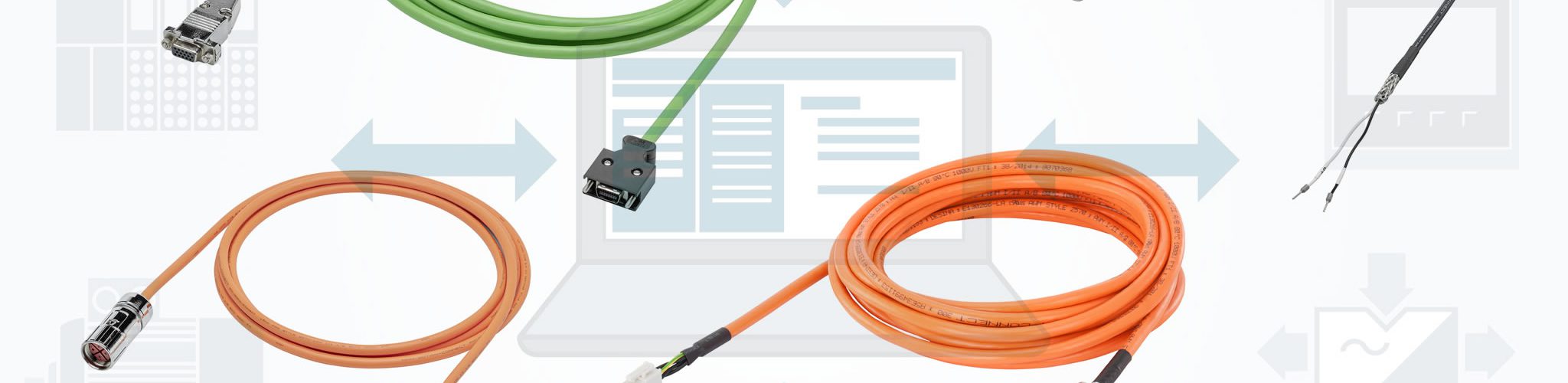 Pre-assembled cables for SINAMICS V90