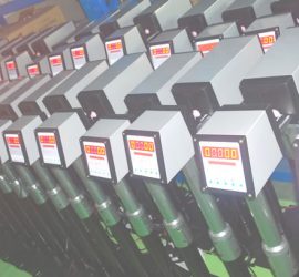 DDM Series Non-contact cable diameter controller being test.